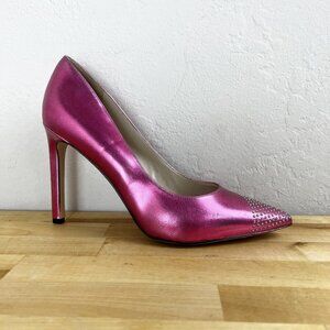 Nine West Pink Studded Heels 👠